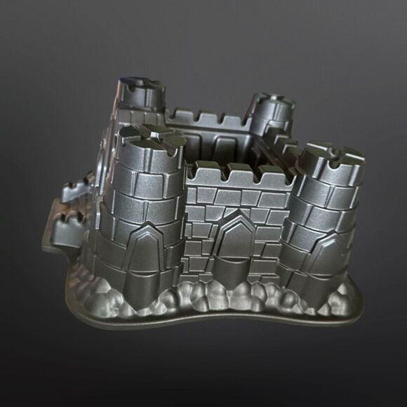 Nordic Ware Bundt Cake Pan Fairytale Cottage Silver Bundt Cake Pan 10 Cup - Picture 3 of 8